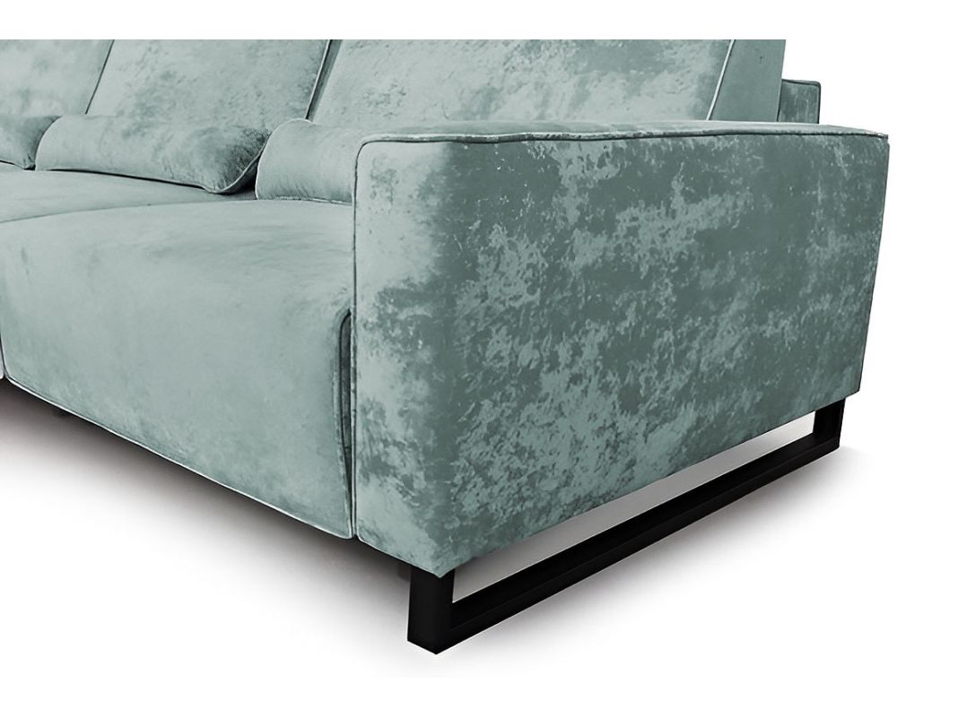 Диван Портленд трехсекционный реальное фото образца цвет зеленый,мята (фото 330459)