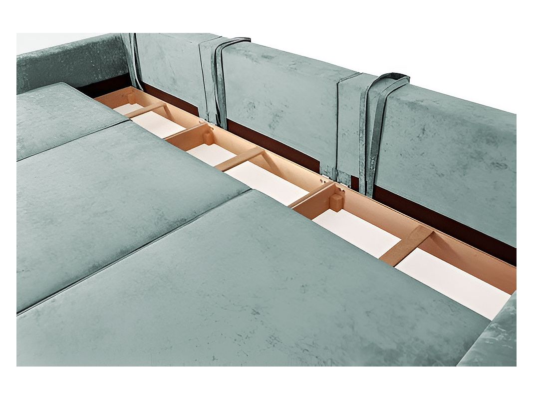 Диван Портленд трехсекционный реальное фото образца цвет зеленый,мята (фото 330460)