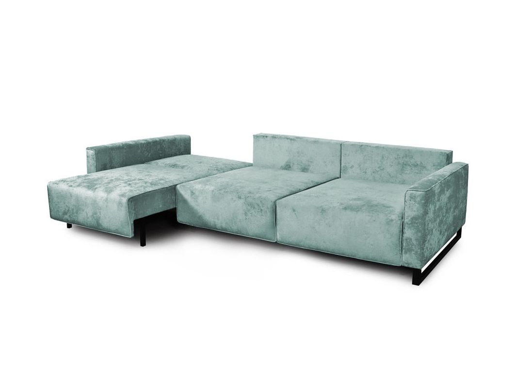 Диван Портленд трехсекционный реальное фото образца цвет зеленый,мята (фото 330454)