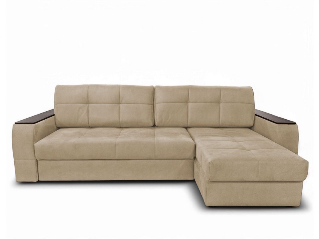 Угловой диван Сиэтл реальное фото образца цвет бежевый (фото 330595)