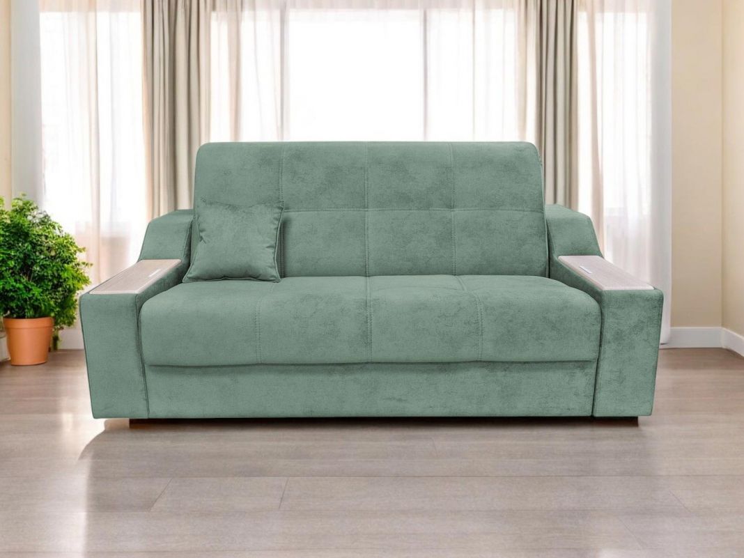 Диван Бостон реальное фото образца цвет зеленый,мята (фото 335659)