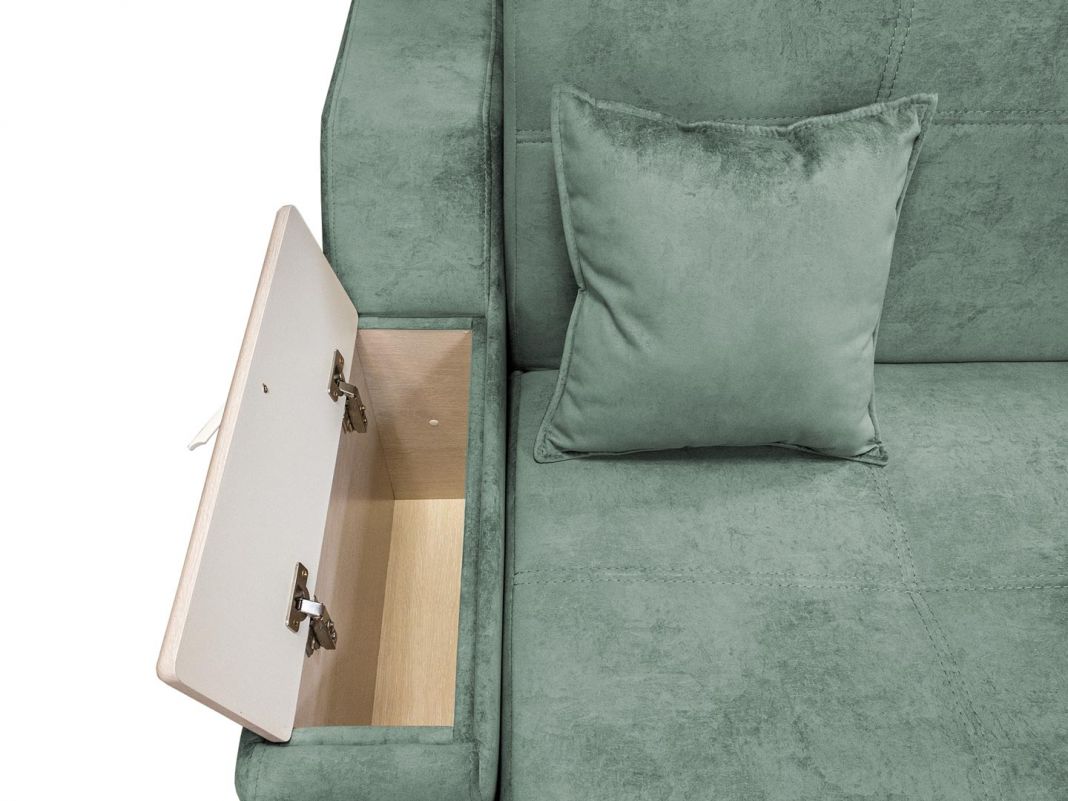 Диван Бостон реальное фото образца цвет зеленый,мята (фото 335651)