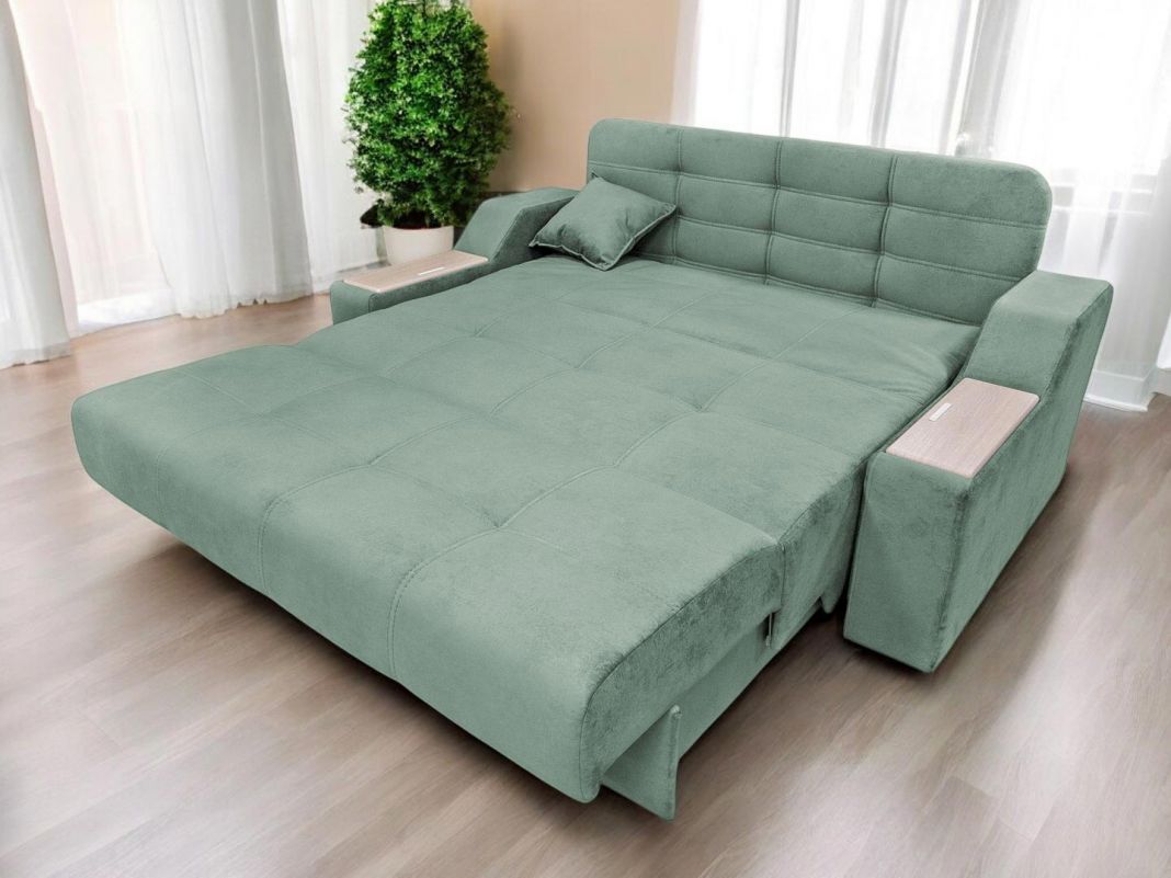 Диван Бостон реальное фото образца цвет зеленый,мята (фото 335658)