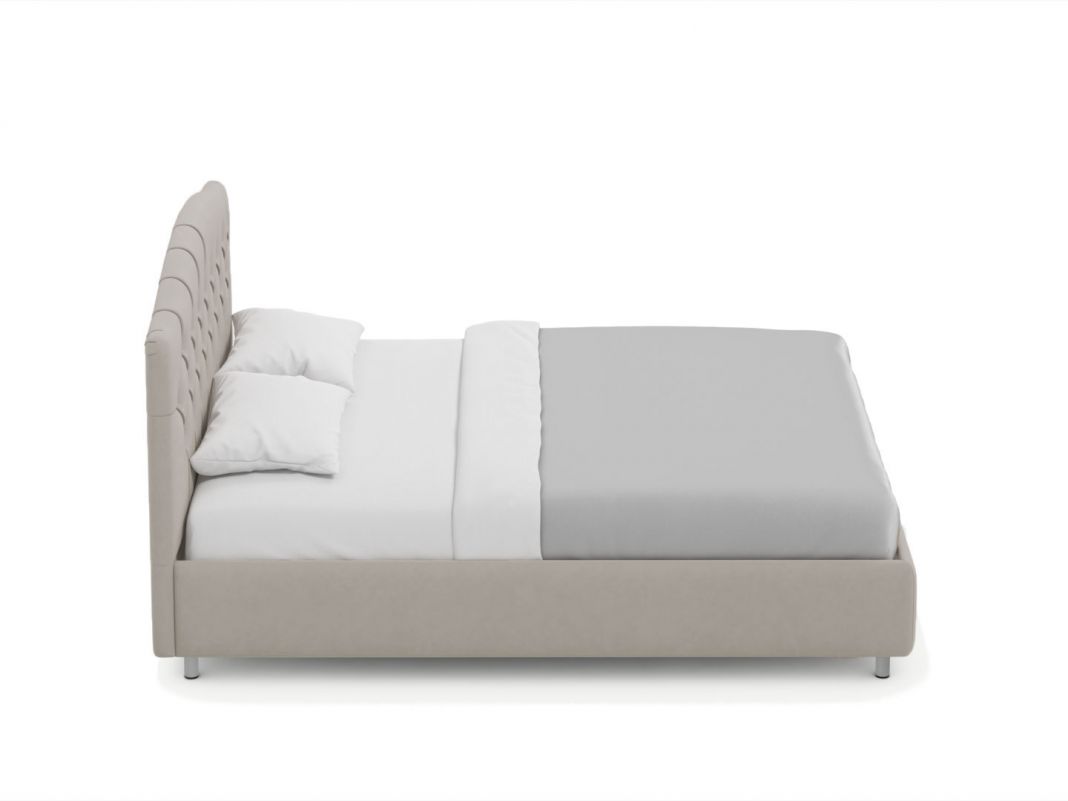 Кровать с подъемным механизмом MOON 1157 цвет серый (фото 336487)