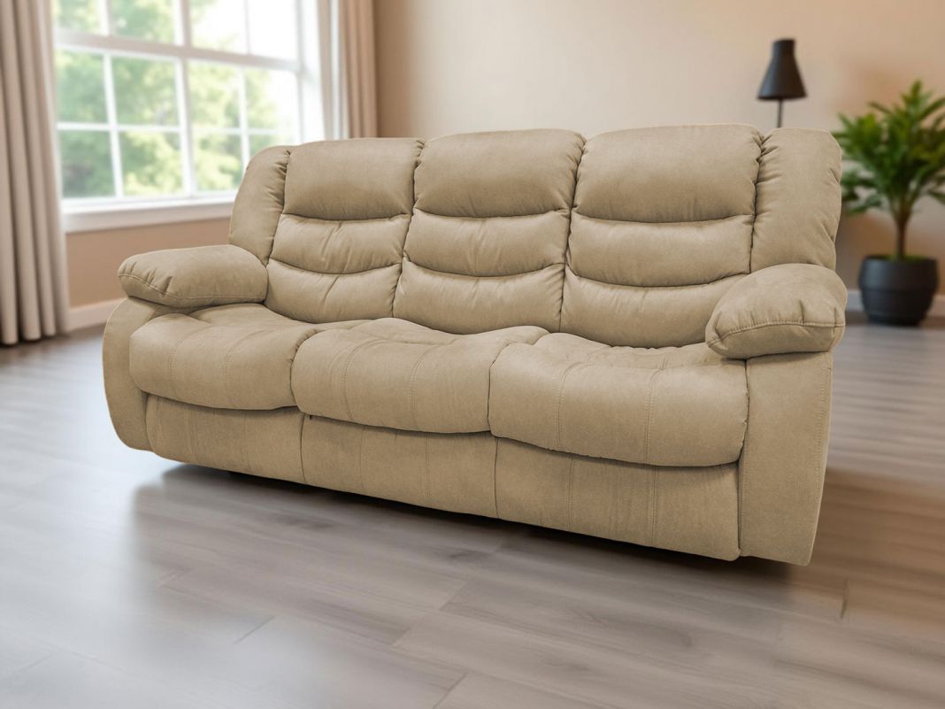 Диван Маранта 3-х местный цвет бежевый (фото 339642)