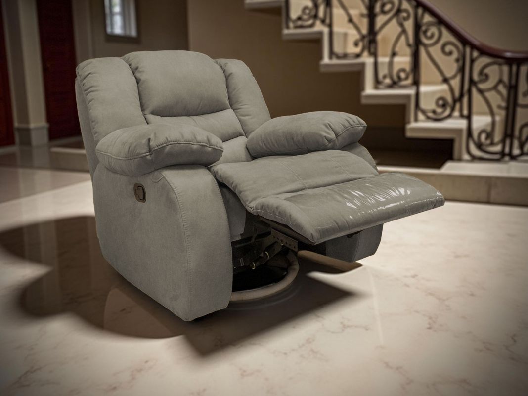 Кресло реклайнер Маранта мехеническое цвет серый (фото 340157)