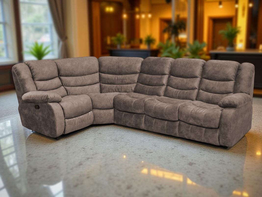 Угловой диван Маранта цвет коричневый (фото 340229)