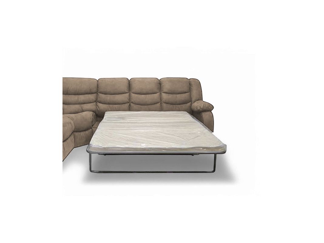 Угловой диван Маранта с баром цвет бежевый (фото 340377)