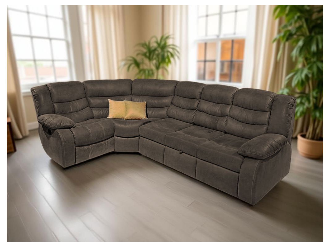 Угловой диван Маранта цвет коричневый (фото 340742)