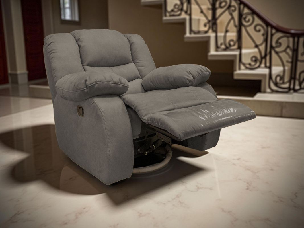 Кресло реклайнер Маранта мехеническое цвет серый (фото 339943)