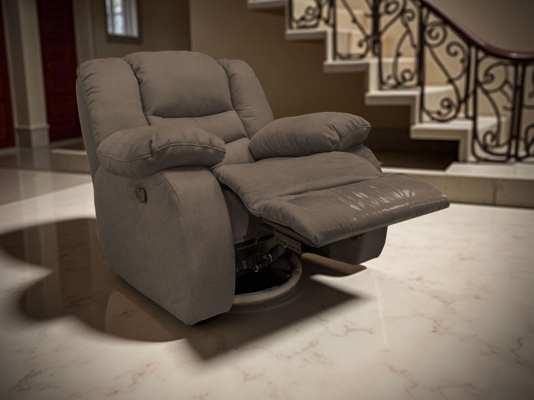 Кресло реклайнер Маранта мехеническое цвет коричневый (фото 340015)