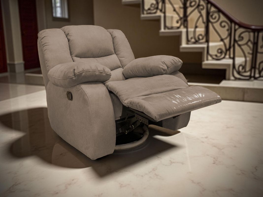 Кресло реклайнер Маранта мехеническое цвет бежевый,коричневый (фото 340085)