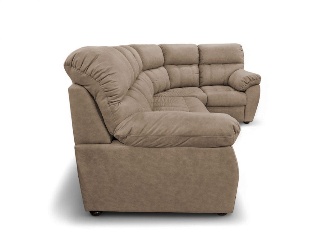 Угловой диван Монако цвет бежевый,коричневый (фото 341847)