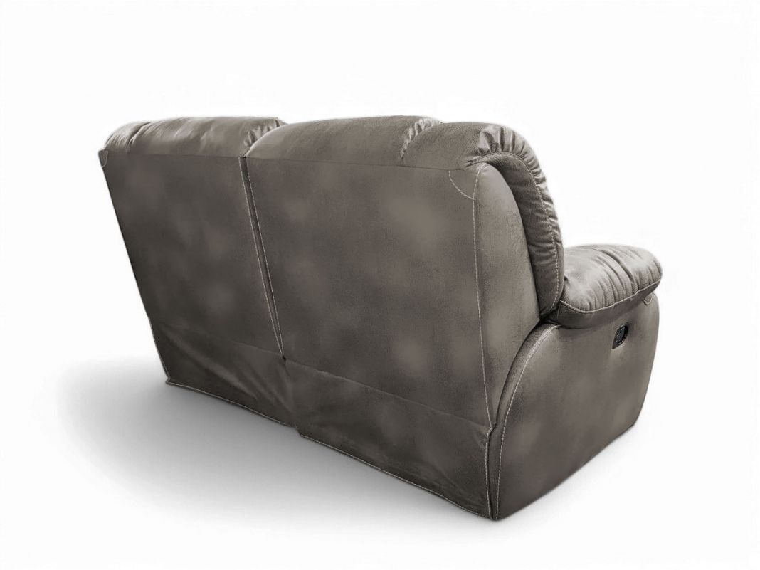 Диван реклайнер 2-x местный Маранта цвет серый (фото 341659)