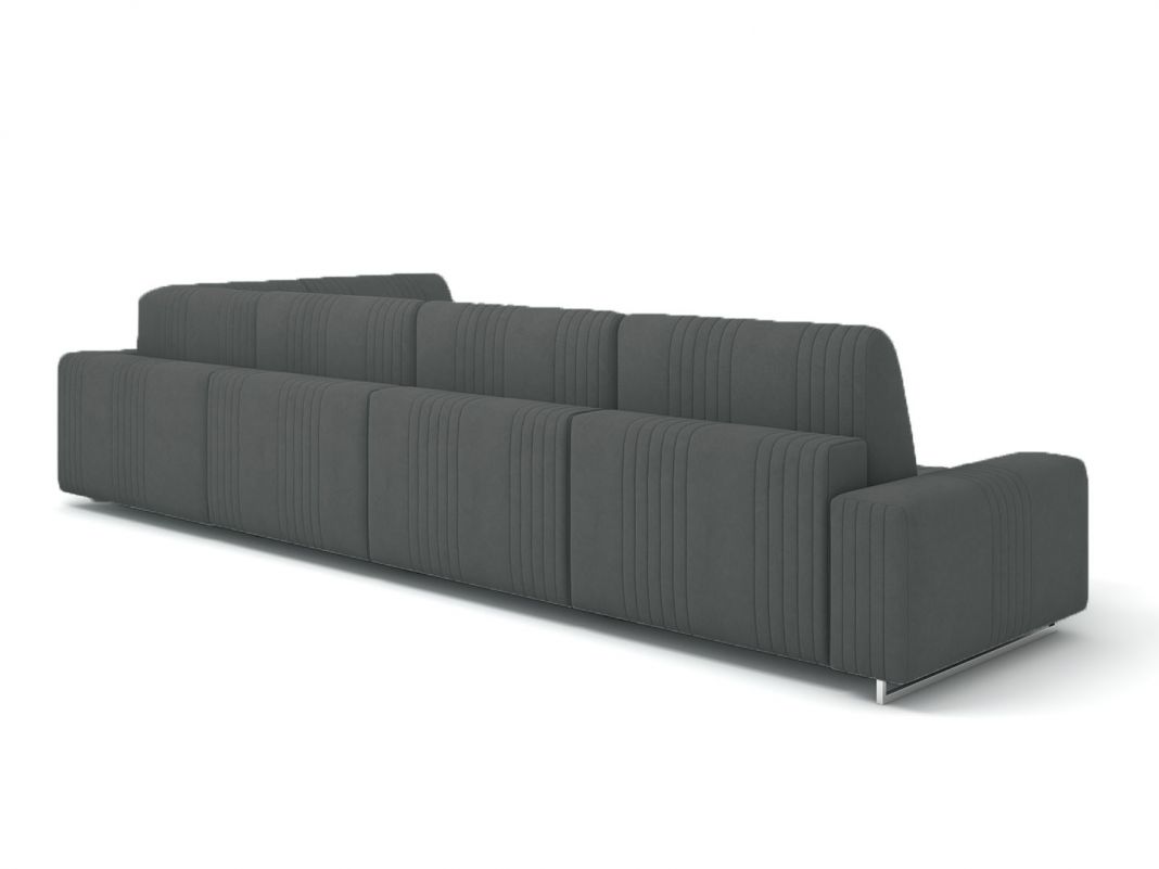 Угловой диван Уолтер цвет черный,серый (фото 342518)