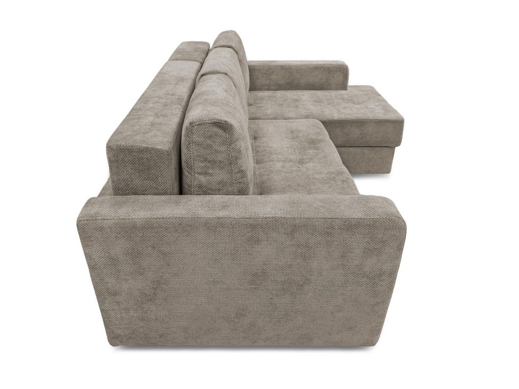 Угловой диван Остин реальное фото образца цвет серый (фото 284887)