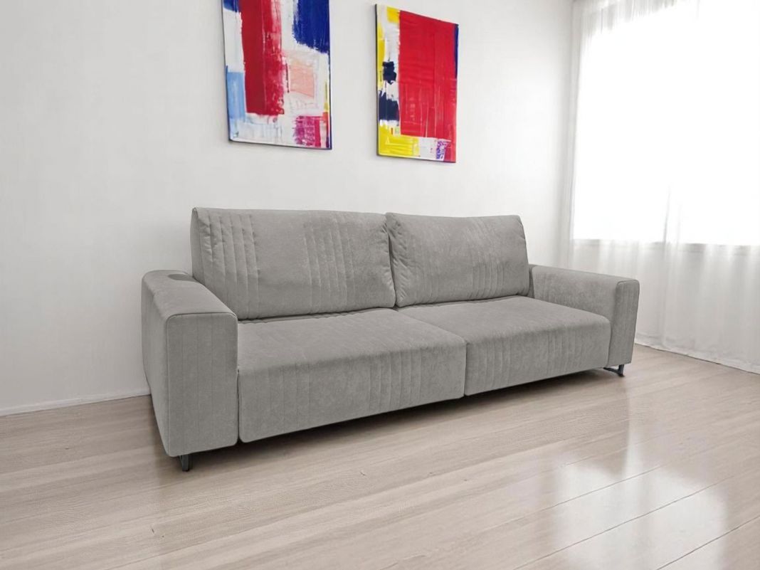 Диван Уолтер реальное фото образца цвет серый (фото 342260)