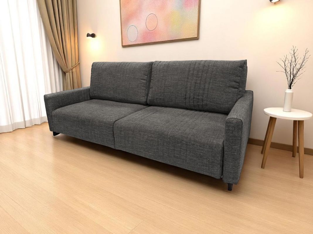 Диван Уолтер реальное фото образца цвет черный,серый (фото 342288)