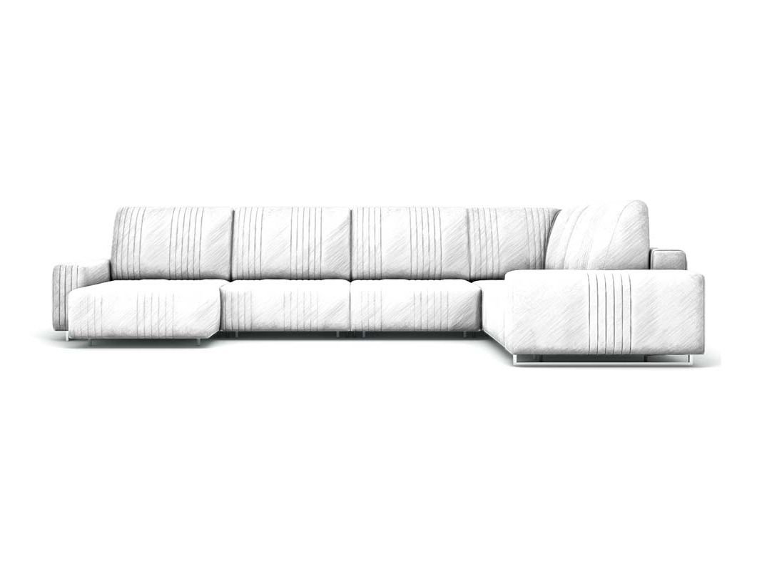 Угловой диван Уолтер цвет белый,бежевый,сливово-коричневый (фото 342586)