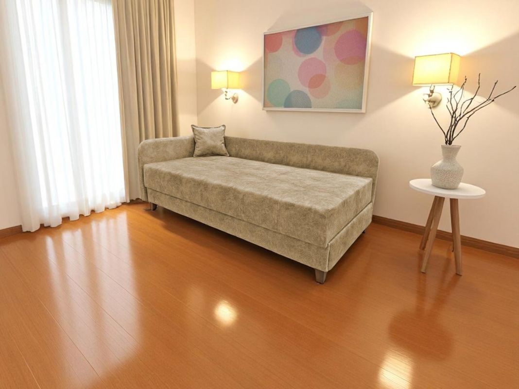 Тахта кушетка Азалия реальное фото образца цвет бежевый,коричневый (фото 343179)