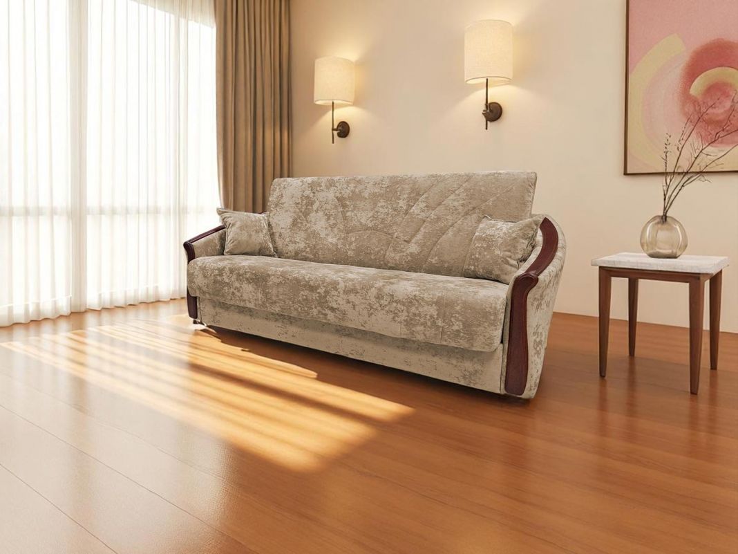 Диван Олимп реальное фото образца цвет бежевый (фото 343175)