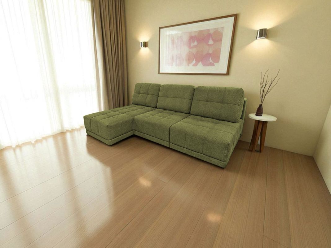 Угловой диван Джефферсон цвет зеленый (фото 343289)