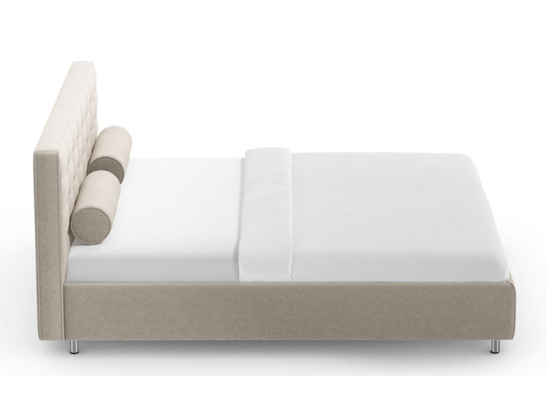 Кровать с подъемным механизмом MOON 1165 цвет бежевый (фото 275745)