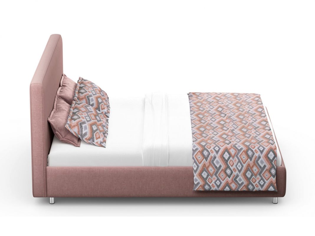 Кровать с подъемным механизмом MOON 1166 цвет красный,розовый (фото 189883)