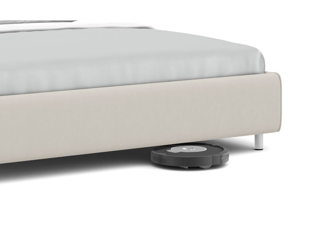 Кровать с подъемным механизмом MOON 1165 цвет белый,бежевый (фото 276666)