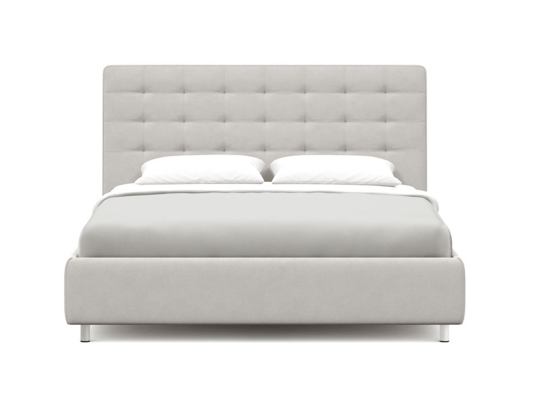 Кровать с подъемным механизмом MOON 1165 цвет белый,серый (фото 277638)