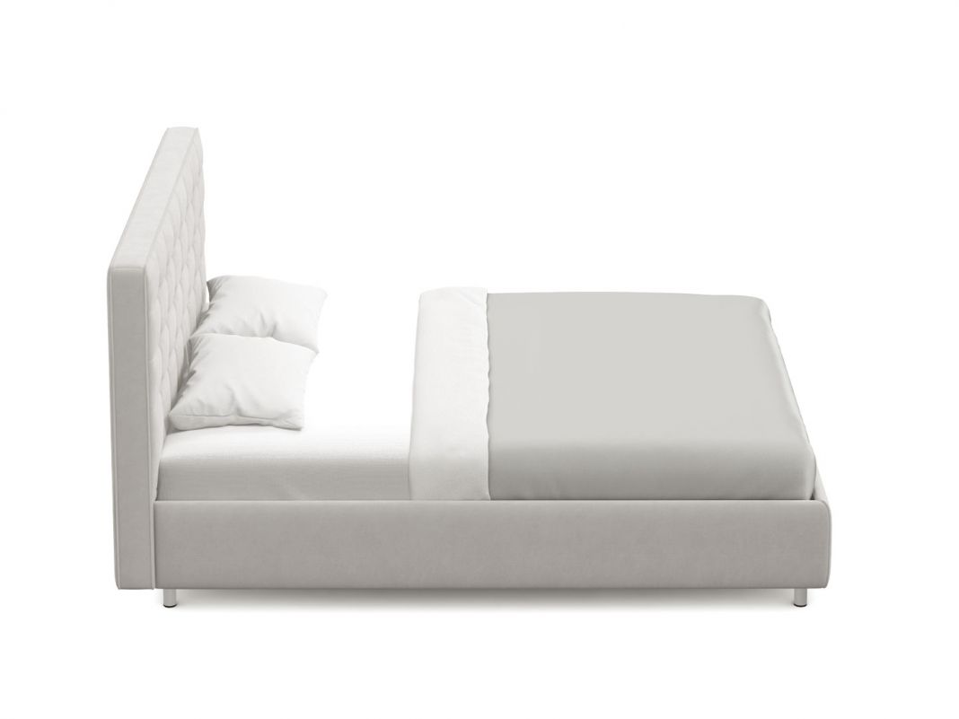 Кровать с подъемным механизмом MOON 1165 цвет белый,серый (фото 277642)