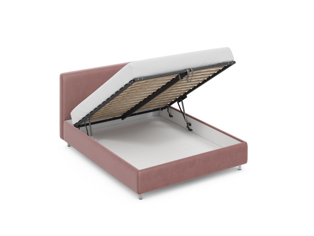 Кровать с подъемным механизмом MOON 1166 цвет красный,розовый (фото 318629)