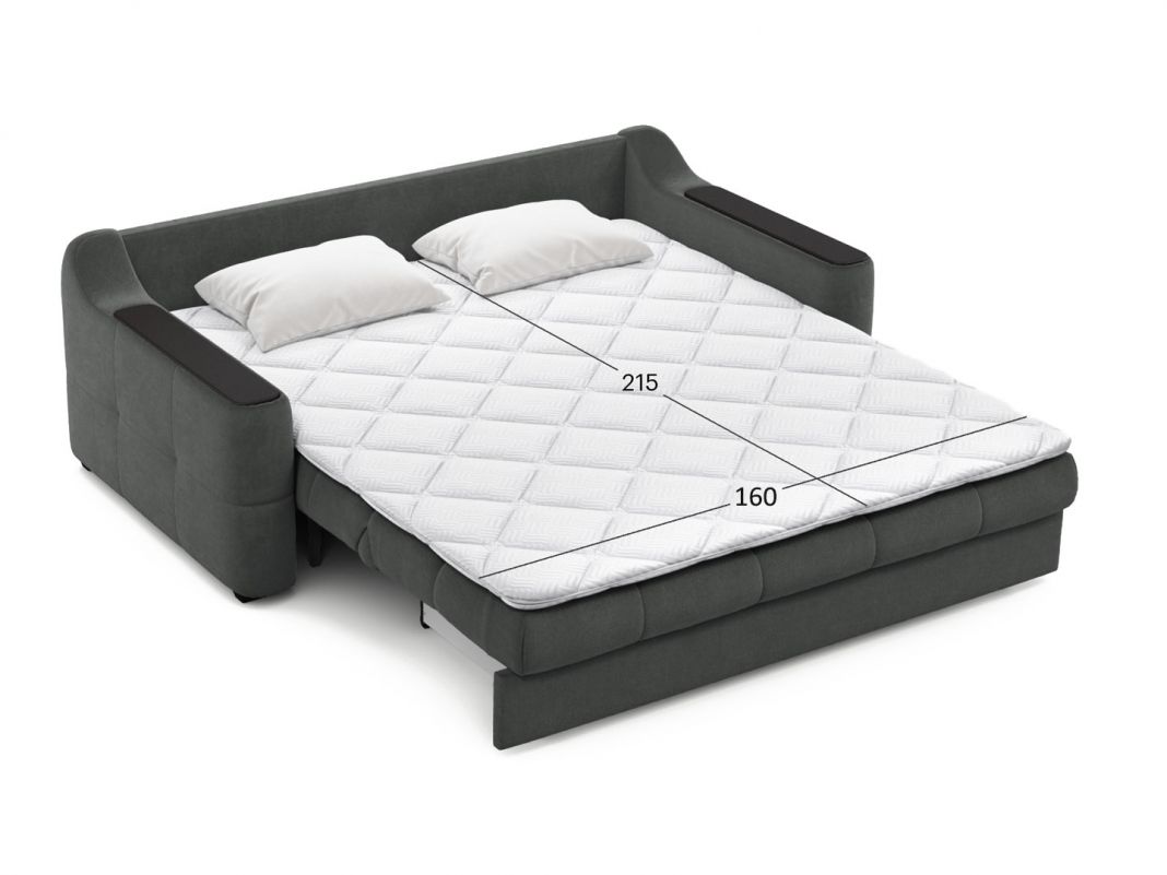 Диван MOON 116 цвет черный,серый (фото 345702)