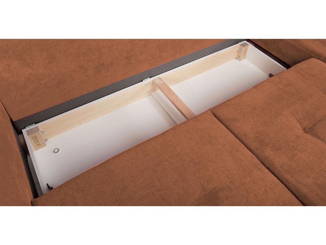 Угловой диван Пьер цвет рыжый,терракот (фото 357445)