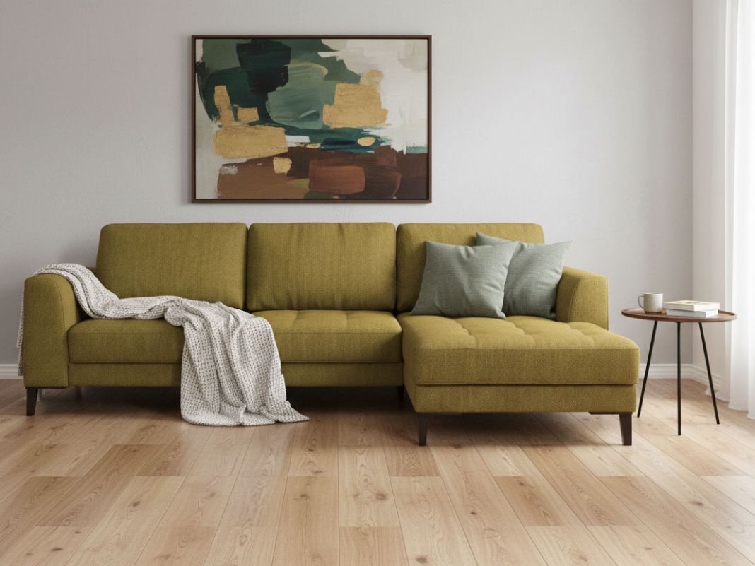 Угловой диван Пьер цвет зеленый,оливковый (фото 357515)