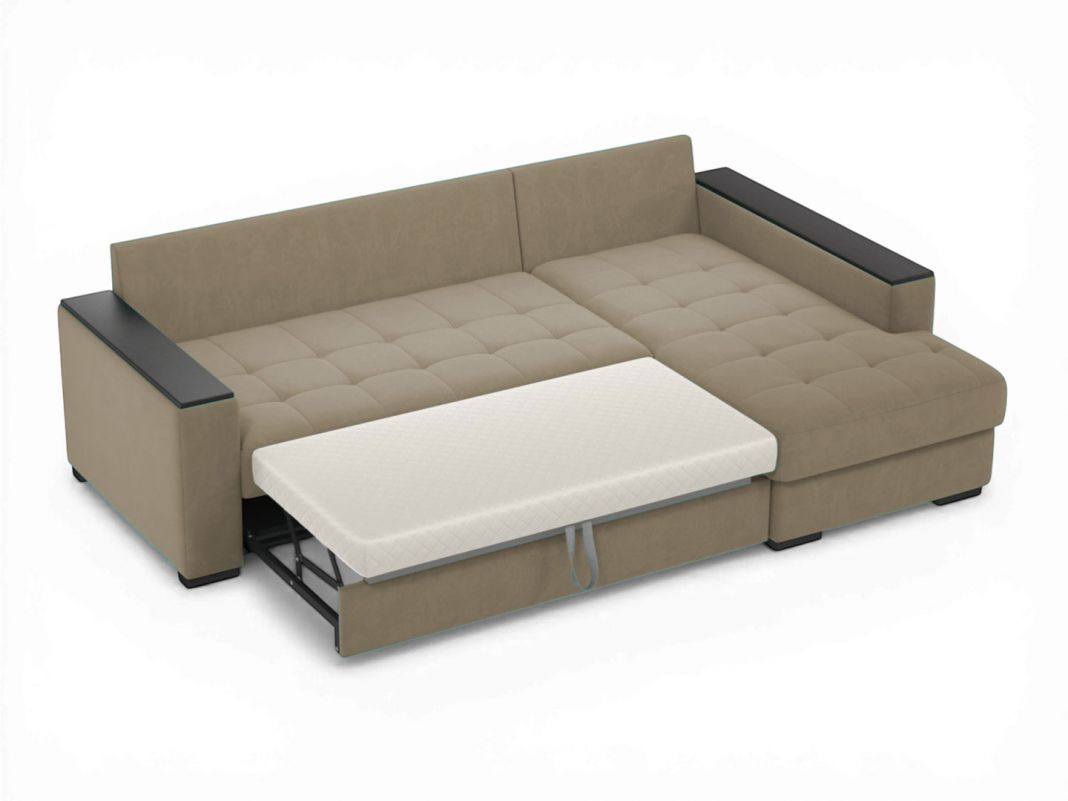 Угловой диван Милан 127 цвет бежевый (фото 357582)