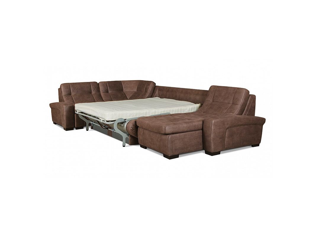 Угловой диван Лангрей цвет коричневый (фото 24791)