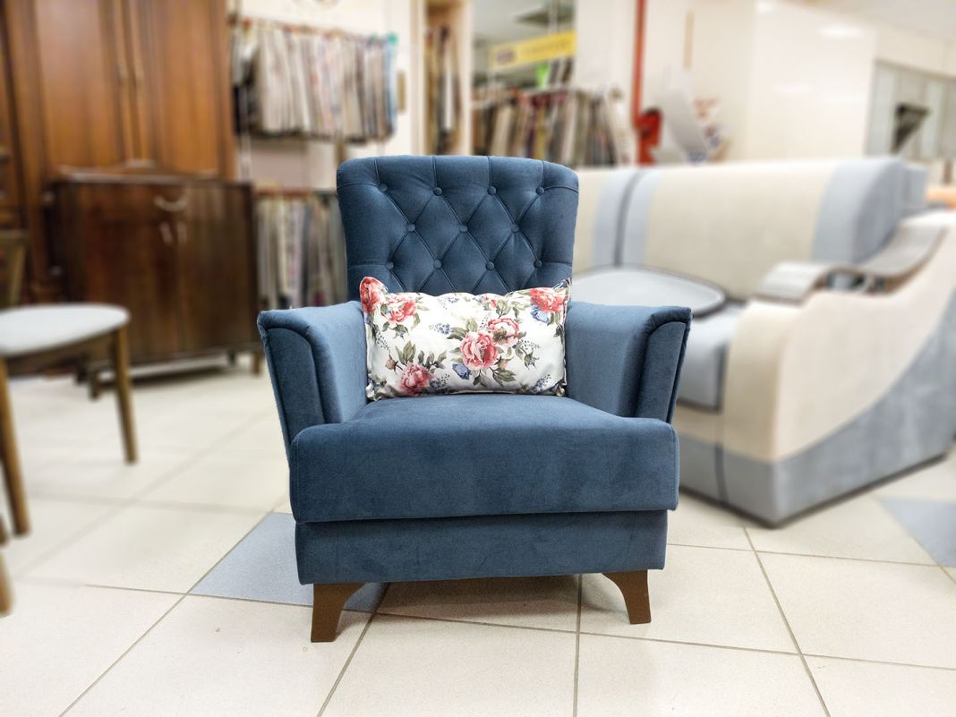 Кресло Ирис цвет синий (фото 134804)