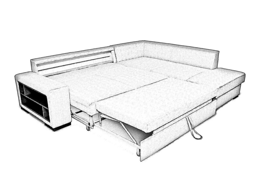 Угловой диван Энджой цвет зеленый (фото 62799)