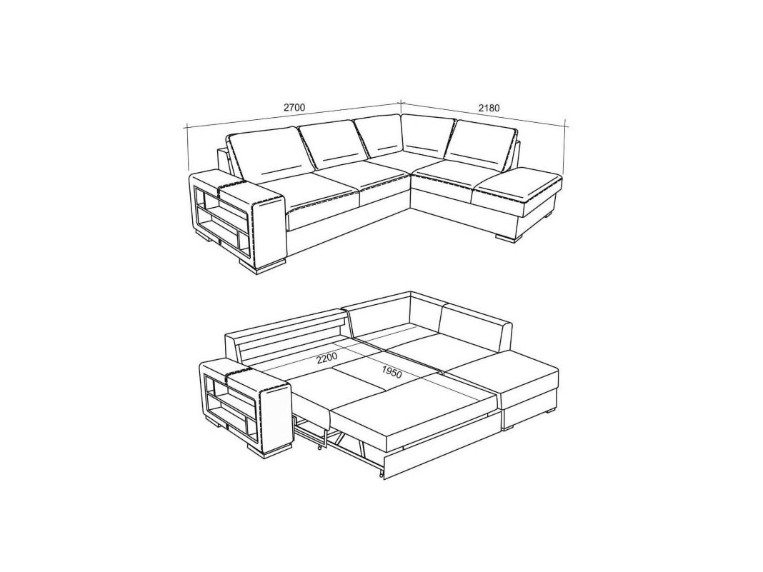 Угловой диван Энджой цвет зеленый (фото 62800)