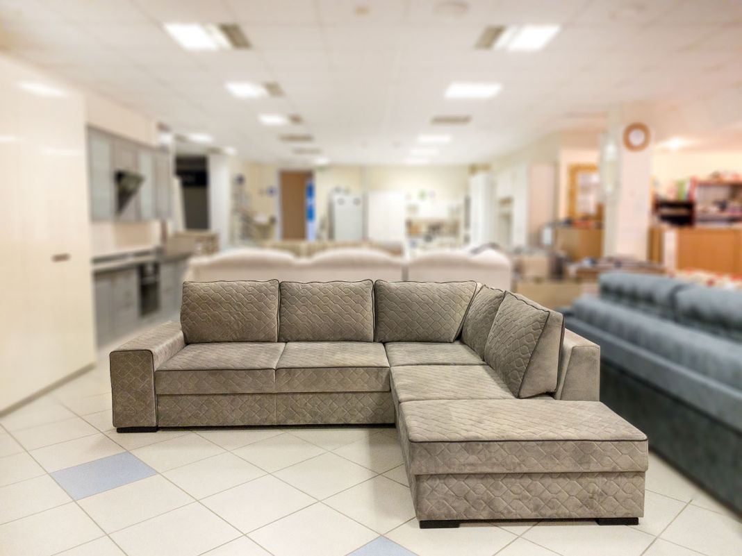 Угловой диван Энджой цвет коричневый (фото 134217)