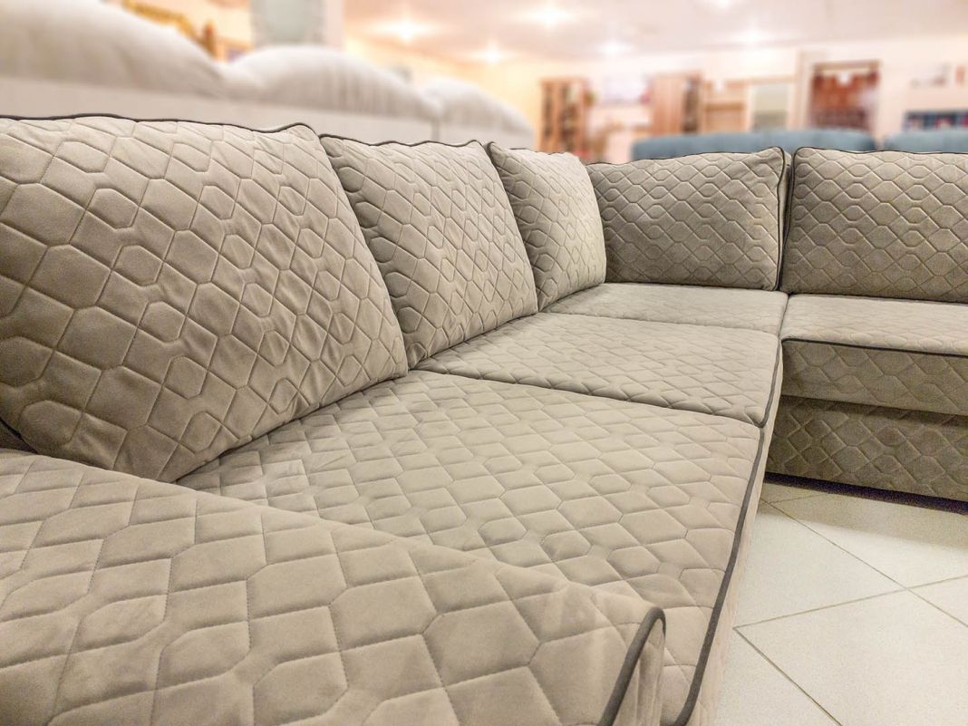 Угловой диван Энджой цвет коричневый (фото 134220)