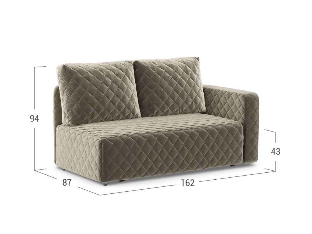 Диван кушетка Марсель 087 цвет бежевый,коричневый (фото 151561)