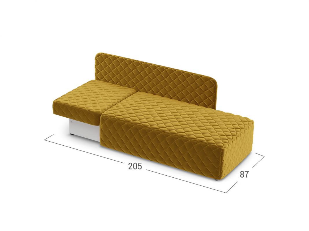 Диван кушетка Марсель 087 цвет желтый (фото 151590)