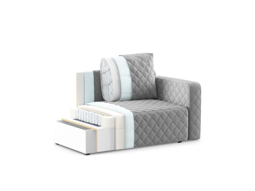 Диван кушетка Марсель 087 цвет бежевый,коричневый (фото 151565)