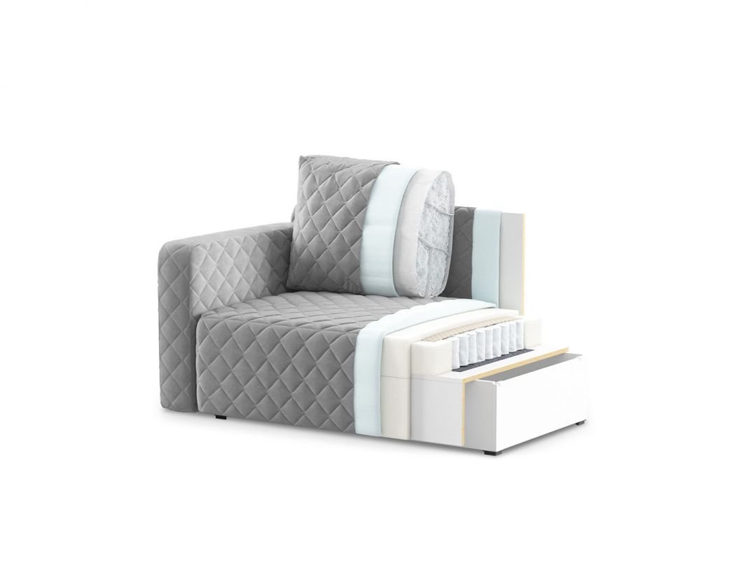 Диван кушетка Марсель 087 цвет желтый (фото 151593)