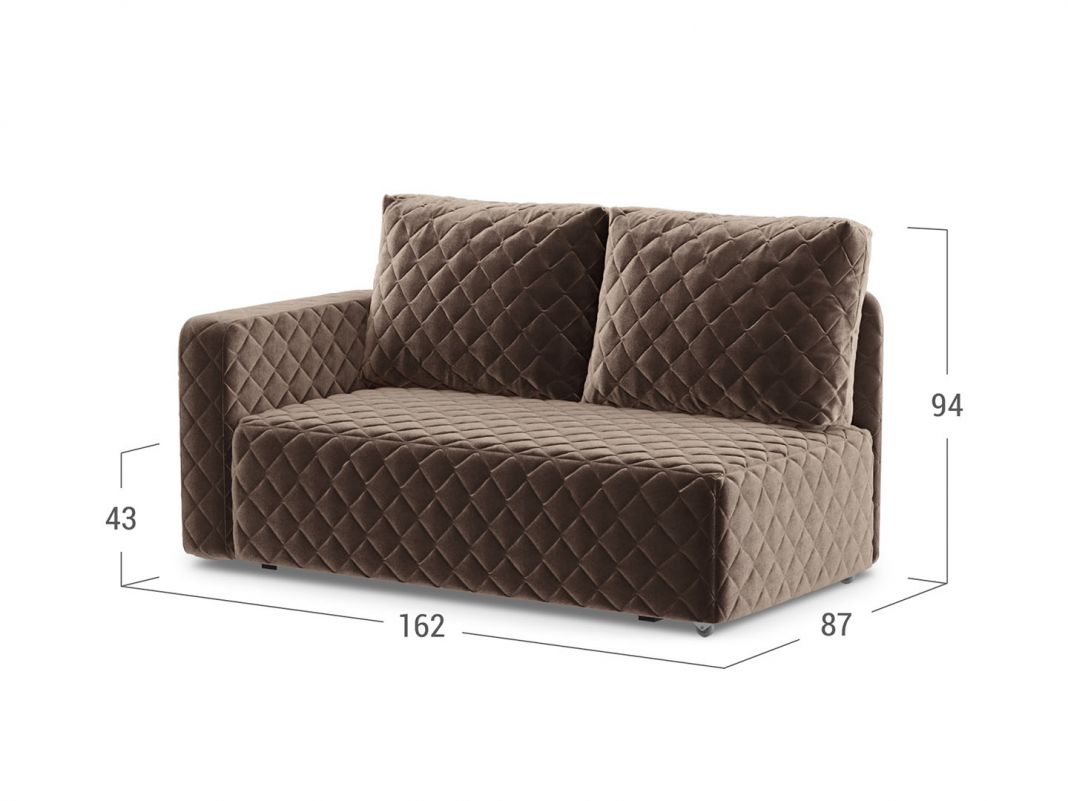 Диван кушетка Марсель 087 цвет коричневый (фото 151631)