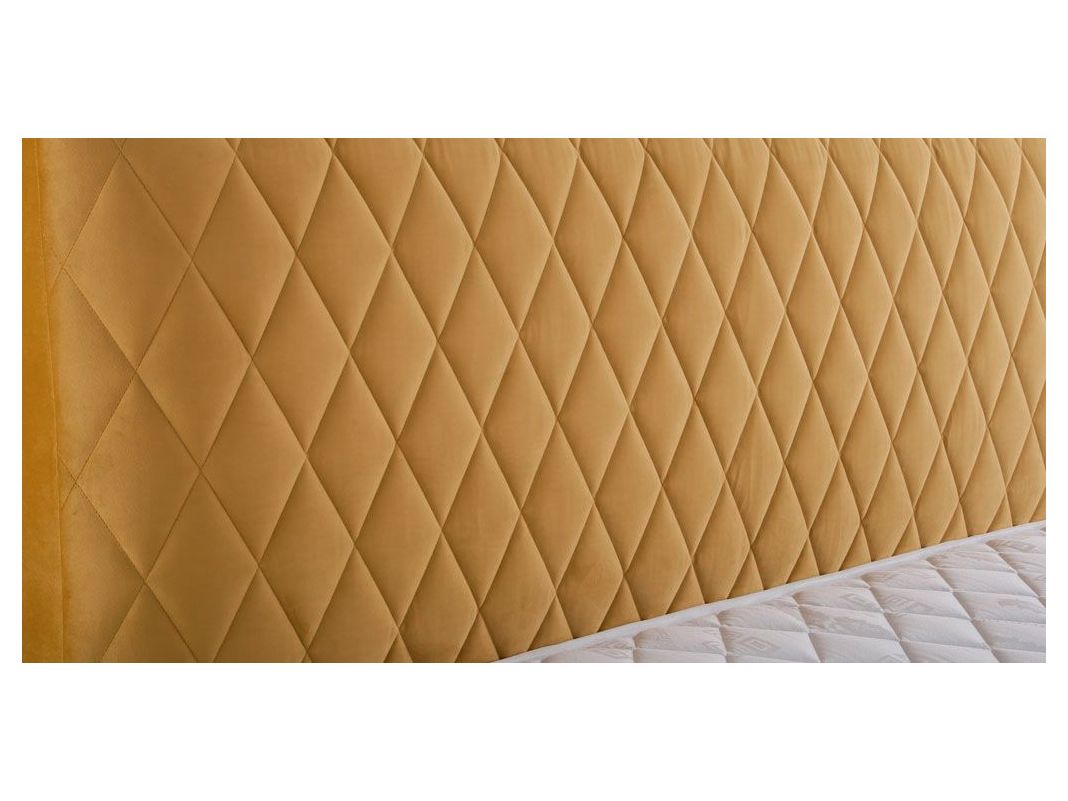 Кровать с подъемным механизмом Капри Diamond цвет желтый (фото 43982)