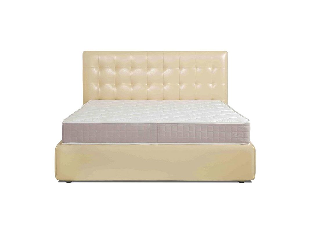 Кровать с подъемным механизмом Валенсия цвет белый,бежевый (фото 52527)