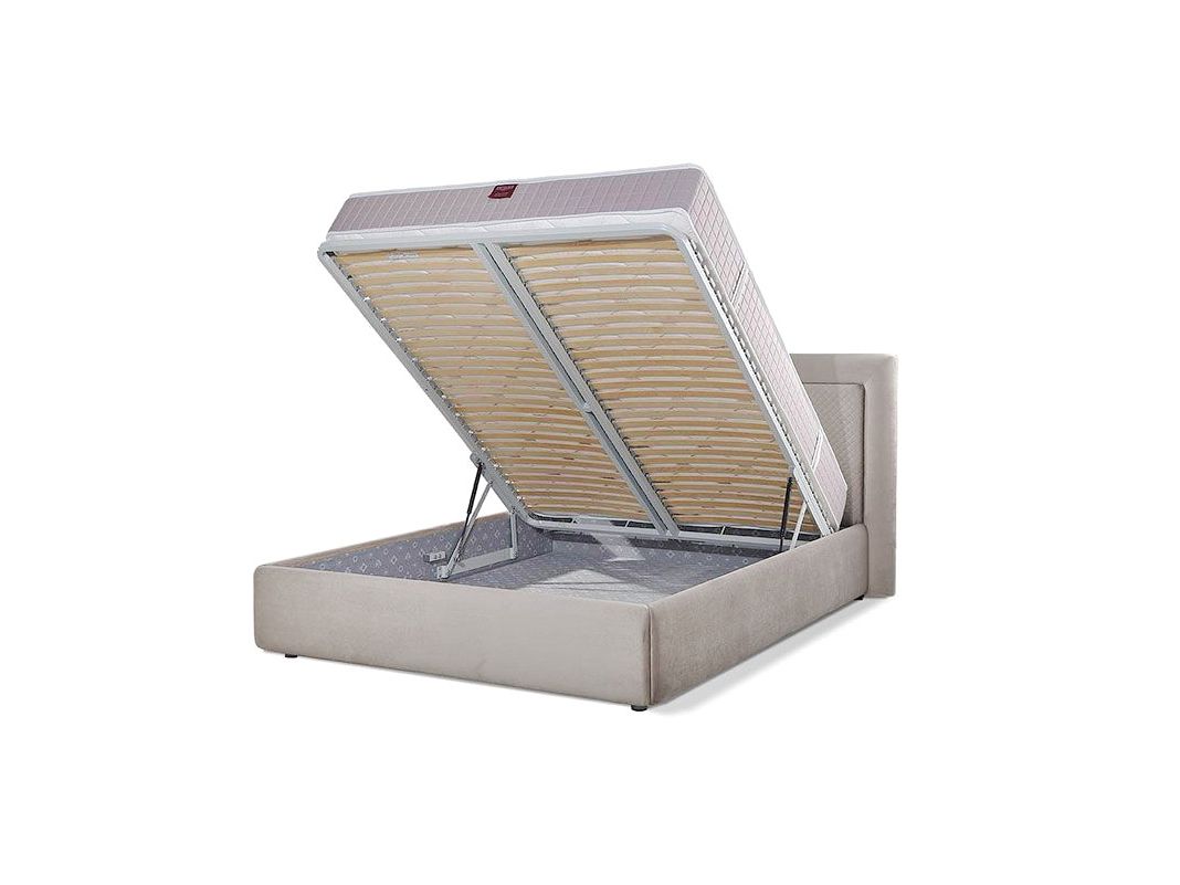 Кровать с подъемным механизмом Антика цвет серый (фото 133121)